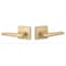 Sure-Loc Hardware Sure-Loc Hardware Basel Square Passage Lever, Satin Brass BS101-SQ SB - alternate 2